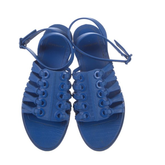 Givenchy royal blue rubber sandals size 36 - Picture 2 of 6